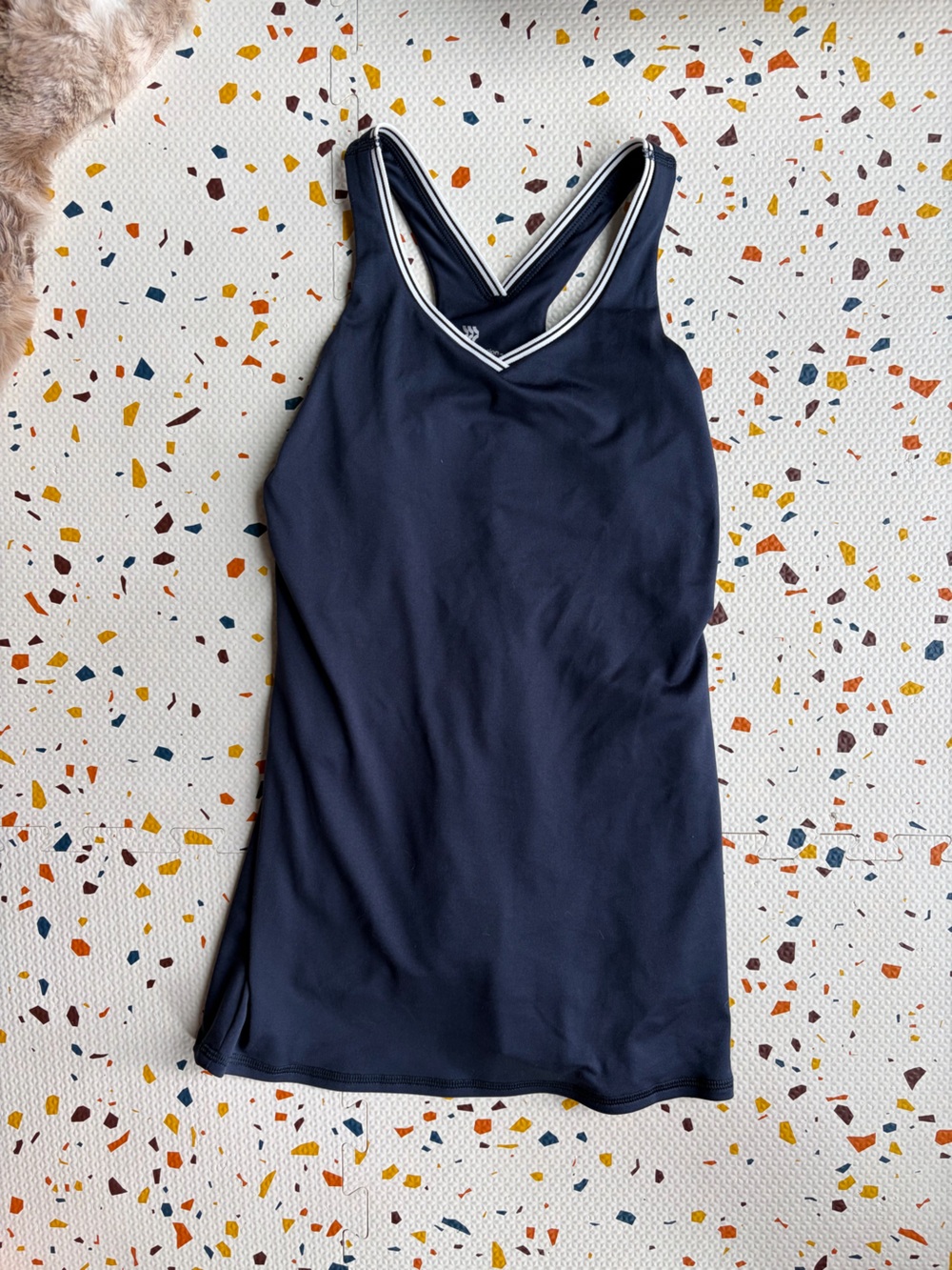 all in motion Navy Blue Girls' Casual Tank Romper Dress